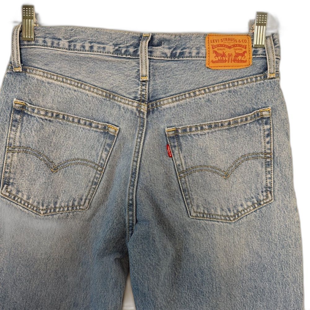 Levi's 94 Baggy Women's Jeans Size 28x30 Medium Wash High Rise Loose Streetwear - Picture 6 of 10